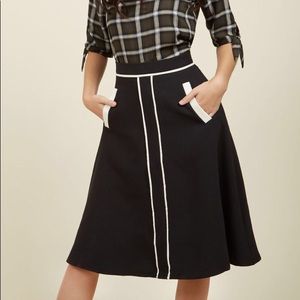 Black ModCloth Midi Skirt